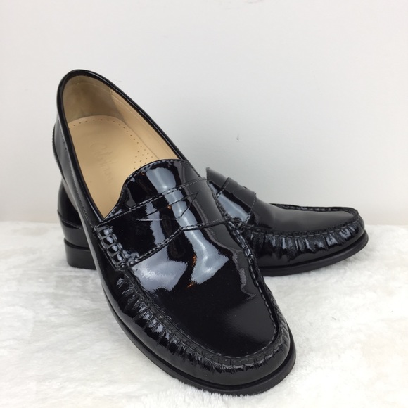 Cole Haan Shoes - Cole Haan Nike Air Black Patent Penny Loafers